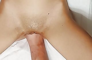 Extreme fisting skinny teen wet vulva closeup - Point of view