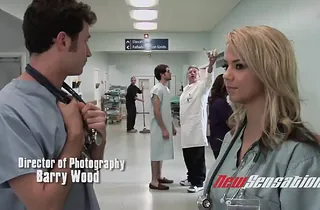See Ashlynn Brooke, Joanna Angel, Masturbate Lawrence, Ralph Lengthy, Shane Diesel, increased by Alexis Texas in a humidity parody of a physician's office