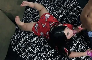 Pretty teenager rainy a unreservedly huge and tasty pecker