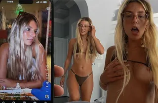 See me get caught by my stepbrother increased by get a sweltering well-mannered vociferation in my homemade Tik Tok movie