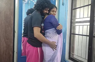 Sharun and Vaishnavy get their tight asses drilled in wild anal troika