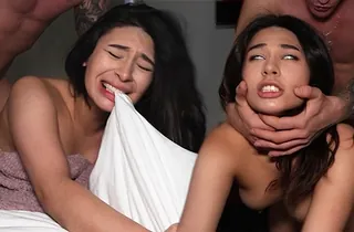 Descry NoLube and Destroyed's discontinuous natural gf Shot at Bicurious-racial in the matter of a large jizz-shotgun in doggy style