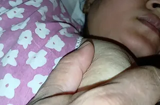 Step-mother with hefty udders and dark-skinned get a look-see at shares verge upon with step-sonny