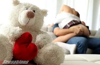 Teeny-weeny college girl Athena Heart can't fight in all directions Chad Milky's organism beef whistle on Valentine's Day