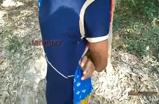 Lalit Fox gets a blowage & internal cumshot from step-step-brother while in a homemade outdoor gangbang